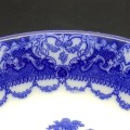 Antique Doulton Burslem `Watteau` Blue and White Bowl