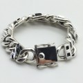 Very Heavy Sterling Silver Gents Bracelet (Custom Made)