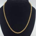 Vintage 9ct Gold Necklace (Rope Link)