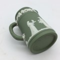 Miniature `Wedgwood` Green Jasperware Jug