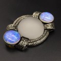 Amazing Art Deco Opal & Marcasite Brooch (Theodor Fahrner)