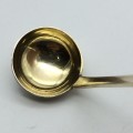 Solid Silver Small German Antique Gilt Ladle