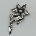 Early Sterling Silver `Mari-Lou` Floral Brooch