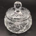 Vintage `Rose-Cut` Crystal Bowl and Lid