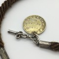 Rare Victorian `Mourning Woven Hair` Watch Chain (C.1870/80)