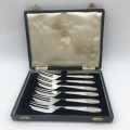 Vintage Silver-Plated Dessert or Cake Forks (Boxed)