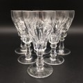 Lovely `Crystal Sherry` Vintage Glasses (6)