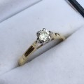 Classic 18ct Gold and Diamond Solitaire Ring (V. R21 850)