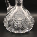 Crystal `Rose-Cut` Vintage Claret Jug & Stopper