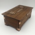 Wooden and Copper `Art Nouveau` Bridge Box