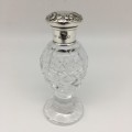 Victorian Sterling Silver & Crystal Scent Bottle (1896)