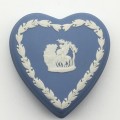 Blue Wedgwood Heart Shaped Box