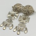 Norwegian Silver `Solje` Filigree Vintage Brooch