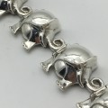 Superb Sterling Silver `Elephant` Vintage Bracelet