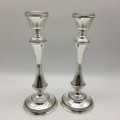 Vintage Sterling Silver Tall Candlesticks