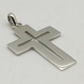 Large `Mexican` Sterling Silver Cross