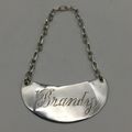 Sterling Silver `Brandy` Vintage Decanter Label