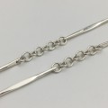 Vintage Solid Silver Italian Fancy Link Necklace