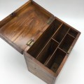 Antique Wooden Stationary Box or Desk Tidy