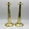 Tall Vintage Brass Candlesticks