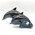 Lovely Pair of `Poole Pottery` Dolphin Figures