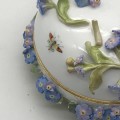 Antique `Meissen` Porcelain Bowl and Cover