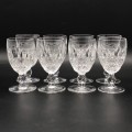 Eight`Waterford Crystal` Sherry Glasses (Colleen Pattern)