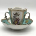 Fabulous Antique German Chocolate Cup and Saucer