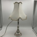 Antique Silver-Plated Table Lamp