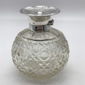 Antique Sterling Silver and Crystal Perfume Bottle (1912)