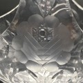 Attractive `Rose-Cut` Vintage Crystal Basket