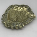 Early Brass `Peacock` Ashtray