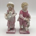 Antique Bisque Porcelain Figures (Pair)