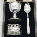 Boxed Silver-Plate Christening Set (Heather)