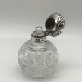 Vintage Silver and Crystal Perfume Bottle
