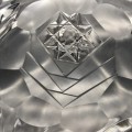 Lovely `Rose-Cut` Crystal Basket