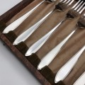 Vintage Silver-Plated Fish Knives & Forks (Cased)