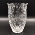 Large Vintage `Rose-Cut` Vase