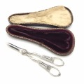 Antique Sterling Silver Grape Scissors (Cased)