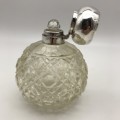 Antique Silver & Cut Crystal Perfume Bottle (1910)