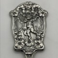 Stunning Antique Silver Art Nouveau Cherubs Hand Mirror (1904)