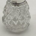 Vintage Pair of Silver & Crystal Scent Bottles