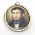 Rare Gold Georgian Miniature Portrait Pendant/Locket (1839)