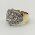 Impressive 18ct Gold & Diamond Ring