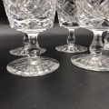 Six Quality `Edinburgh` Crystal Wine Glasses