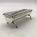 Antique Solid Silver `Hairpin` Box
