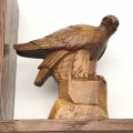 Early Carved Wood `Eagle` Bookends