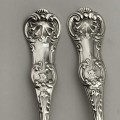 Pair Victorian Scottish Silver Salt Spoons (1859/60)