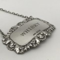 Sterling Silver `WHISKY` Decanter Label
