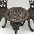 Vintage Cast Iron Doll`s Table & Chairs